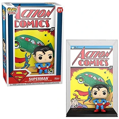 Imagen de Funko Pop! Vinyl Cover: DC Superman Action Comic Figura de Vinilo Coleccionable Idea Regalo Mercancia Oficial Juguetes para Niños y Adultos Muñeco Coleccionistas Exposición