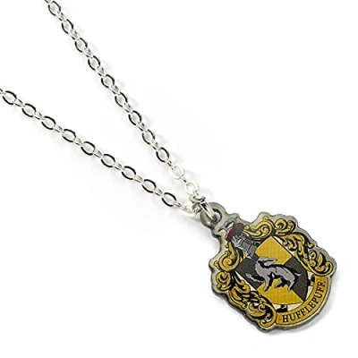 Imagen de Carat Shop, The Harry Potter Colgante y collar chapado en plata Hufflepuff