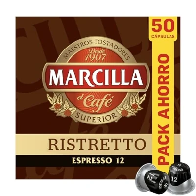 Imagen de Marcilla Cápsulas de Café Ristretto Intensidad 12 50 Compatibles Nespresso