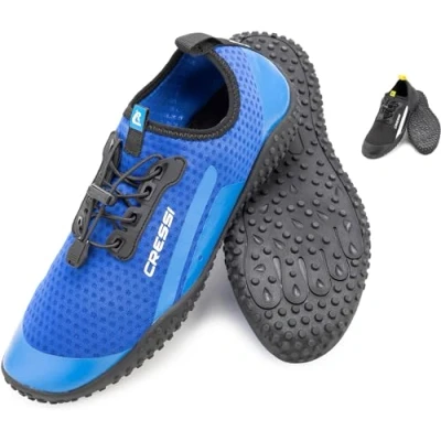 Imagen de Cressi Sonar Shoes Escarpines de Agua Unisex Adulto en Tejido Microperforado, Azul/Azul Claro, 44 EU