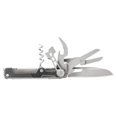 Imagen de Gerber Herramienta multifuncional con 8 funciones, Cuchillo hoja lisa, ArmBar Cork, Gris oscuro, Acero inoxidable, aluminio, 31 003829