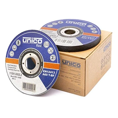 Imagen de 50 discos de corte 115 metal, x 1,0 mm, flexibles metal fino 1 orificio: 22,23 para amoladora angular o