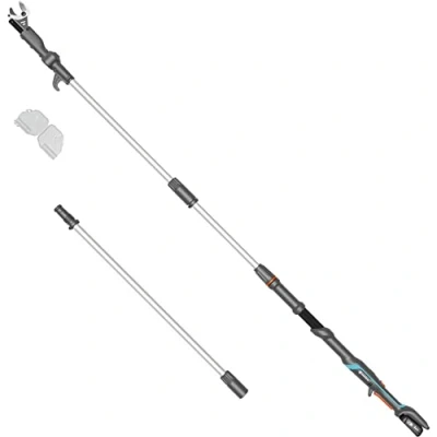 Imagen de Gardena Tijeras para árboles con pértiga y batería HighCut 360/18V P4A Set Ready To Use: Ramas pértiga, Altura hasta 5 m, Cabezal de Corte Giratorio, Mango ergonómico (14776 20)