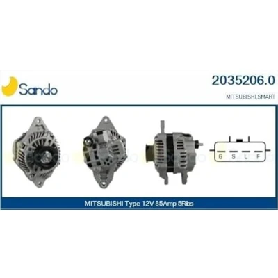 Imagen de SANDO 2035206.0 Alternador 12V 85A MITSUBISHI: COLT 6