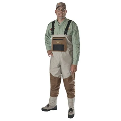 Imagen de Caddis Wading Systems Ca12902w xxls Vadeadores Transpirables de Lujo para Hombre, Talla XXL, Unisex Adulto, Bronceado/Cobre, 62