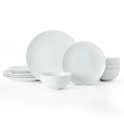 Imagen de Mikasa Chalk Vajilla de porcelana (12 piezas, en caja regal