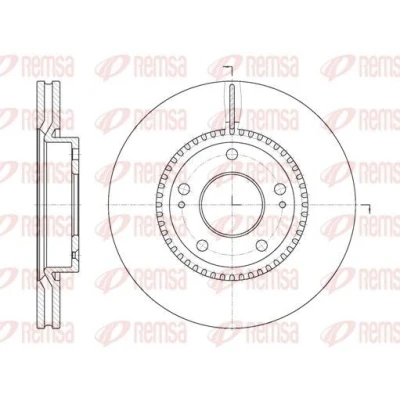 Imagen de REMSA 6663.10 Disco de freno Eje delantero 280, 280 26 5 ventilado HYUNDAI: i30 I Hatchback, Coupe II, Getz, KIA: Sportage cee‘d Hatchback
