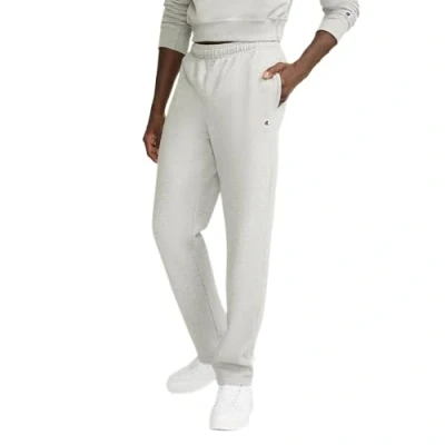 Imagen de Champion, Powerblend, Fleece Open Bottom Sweatpants for Men (Reg. Or Big &amp; Tall) Pantalones, Logotipo de Parche Oxford Gris C, Medium para Hombre