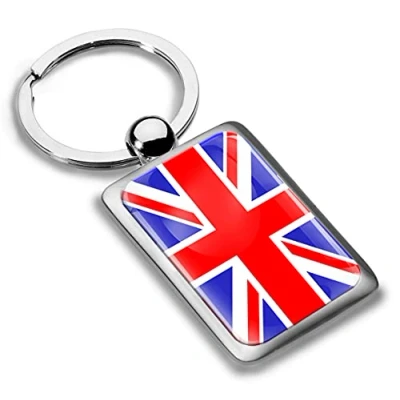 Imagen de Biomar Labs® Llavero de Regalo con Diseño la Bandera Reino Unido UK Union Jack Flag KK 216