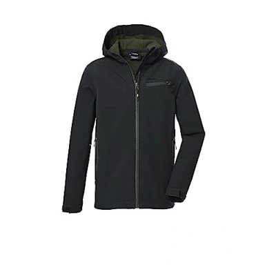 Imagen de killtec Niño Chaqueta softshell con capucha/chaqueta exterior repelente al agua KOW 157 BYS SFTSHLL JCKT, black, 140, 40913 000