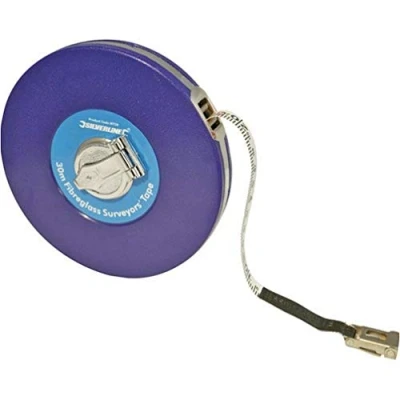 Imagen de Silverline Tools MT40 Cinta métrica de fibra vidrio para agrimensor (50 m)