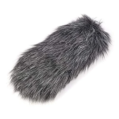 Imagen de 143 Protección contra el Viento del micrófono de Piel Artificial para Rode GO, Cubierta Protectora Bloqueador Parabrisas Peludo DeadCat Solapa