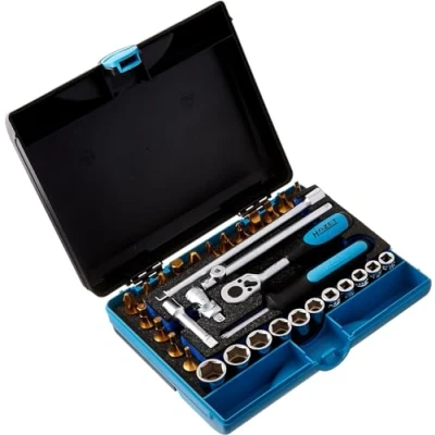 Imagen de HAZET 854 1 Juego de tubos 33 Hexágono interior 1/4 Safety Insert System, SmartCase cuadrado