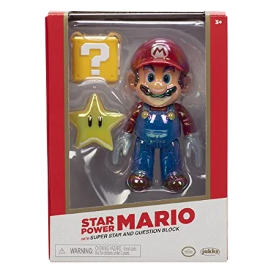 Imagen de Nintendo Figura Star Power Mario Gold Super Bros 10CM