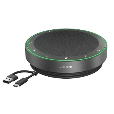 Imagen de GN Netcom Jabra Speak2 75 Altavoz Inalámbrico con Bluetooth, 4 Micrófonos Cancelación de Ruido, 65 mm Alto Alcance y Audio Banda Superancha Certificado para MS Teams Gris Oscuro