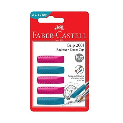 Imagen de FABER CASTELL LOT DE 5 CAPUCHON GOMME GRIP 2001 POUR CRAYONS