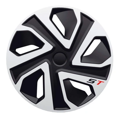 Imagen de J TEC ST J16551 Tapacubos 16in negro/plata