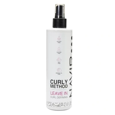 Imagen de NAVIR Profesional Leave In sin sulfatos ni parabenos siliconas sales. Indicado para Método Curly, con ingredientes naturales 300 ml