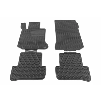 Imagen de VAICO V30 3780 Juego de alfombrillas suelo Caucho delante y detrás 4 negro Adaptado MERCEDES BENZ: Clase C Berlina
