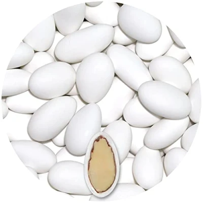 Imagen de EinsSein 2kg Peladillas de almendras boda Gracile midi blanco mate peladilla almendra bautizo bautizos grageas comunion comunión niño baratas confeti Fiesta cumpleaños chocolate Evento