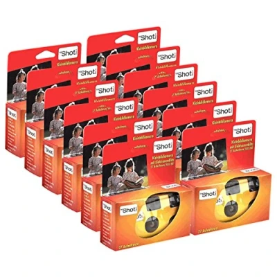 Imagen de TopShot Cámara desechable 400 con Flash Incorporado (Paquete 12 cámaras, 27 imágenes)