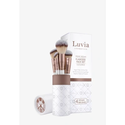 Imagen de Set de Pinceles maquillaje Luvia, Flawless Face Set, para el rostro, 4 cosméticos veganos,