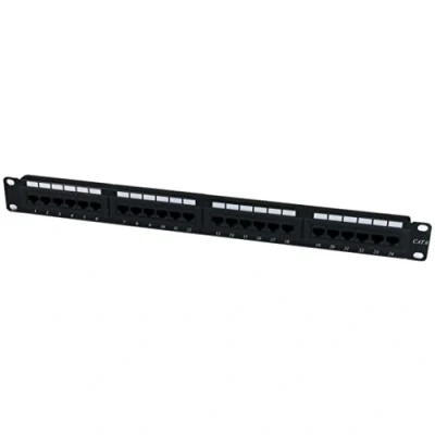 Imagen de StarTech C6PANEL24 Panel de parcheo 1U Cat6 110 con 24 Puertos para Montaje en Rack