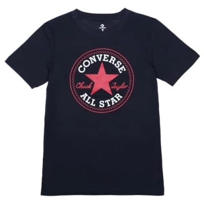 Imagen de Converse CORE Chuck Patch TEE Camiseta estampada para niños, Talla: 163/175, Obsidian/red
