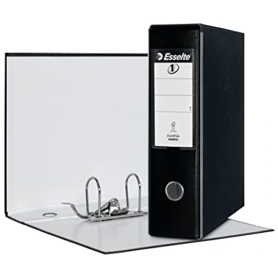 Imagen de Esselte Eurofile Carpeta de cartón (Negro, 8 cm, 230 mm, 300 mm)