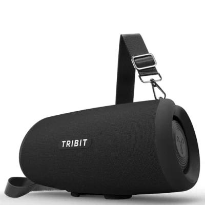 Imagen de Tribit StormBox Lava Altavoz Bluetooth, Inalámbrico Portátil de 80 W, 24 Horas reproducción, IP67, Bluetooth 5.4, EQ Personalizado, XBass y TWS para Camping, Playa, Fiestas Exteriores