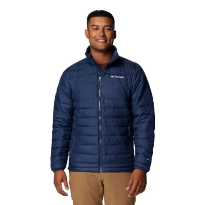 Imagen de Columbia Powder LITE Jacket Chaqueta outdoor, Hombre, Talla: Large, Collegiate navy