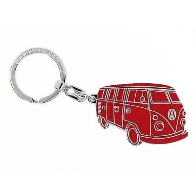 Imagen de BRISA VW Collection Llavero de metal T1 Camper Bus con forma silueta (Silueta/Rojo)