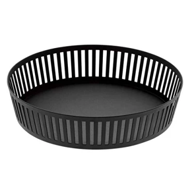 Imagen de YAMAZAKI 3812 TOWER Cesta de frutas profunda, negro, Acero, minimalista, 21.5 x 10 cm