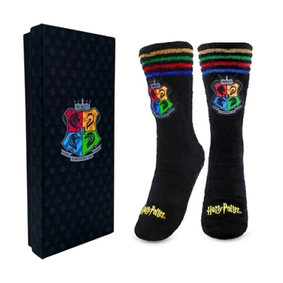 Imagen de Harry Potter Calcetines, Calcetines Antideslizantes, de estar por Casa, Hogwarts para Mujer Hombre y Adolescentes, Regalo