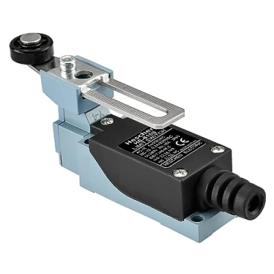 Imagen de Heschen Interruptor de límite HS 8108(TZ 8108) Palanca rodillo ajustable 10 A 250 VAC SPDT momentánea para molino CNC Plasma IP65 (1)