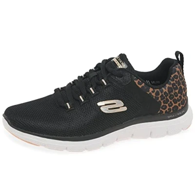 Imagen de Skechers Flex Advantage 4.0 Wild Ballad, Zapatillas Mujer, Black/Leopard, 38 EU