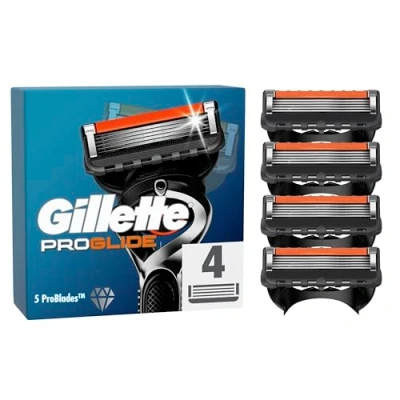 Imagen de Gillette ProGlide Cuchillas de Afeitar Hombre, Paquete 4 Recambio (el embalaje puede variar)