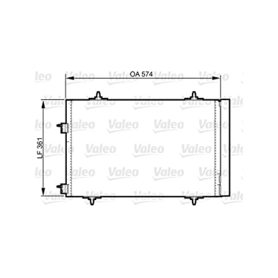 Imagen de VALEO 814365 Condensador con secador Aluminio 365 R 134 a CITROËN: C5 3, III Familiar, PEUGEOT: 508 I SW