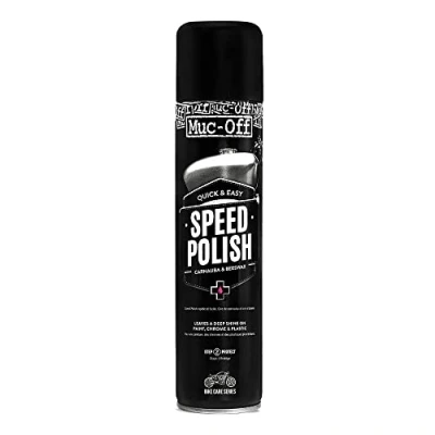 Imagen de Muc Off Pulidor de Carrocería para Moto, 400 Ml Moto y Encerado 2 en 1 Rápido Protector Contiene Cera Carnauba Abeja un Brillo Duradero