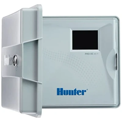 Imagen de Hunter Programador PHC1201, ordenador de riego 12 estaciones, blanco, 23,00 x 25,00 10,00 cm