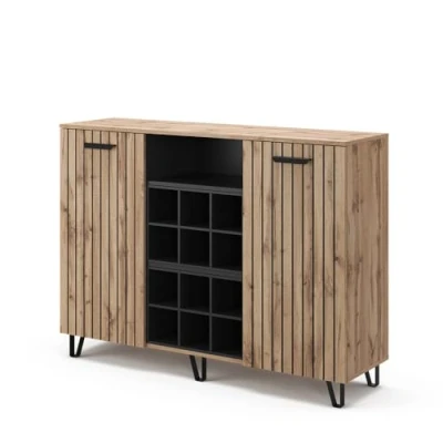 Imagen de Vicco Aparador Amber, Marrón, 133.6 x 100 cm con 2 Puertas