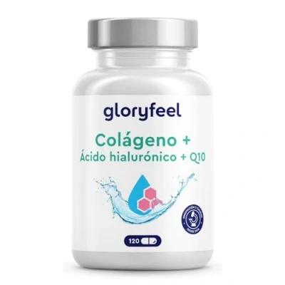Imagen de Colágeno Con Magnesio y Ácido hialurónico + Q10, 120 Cápsulas Zinc, Vitaminas A, C, D3 B12 Colageno Marino Hidrolizado Articulaciones, Fuertes, Piel Tersa Energía