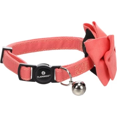Imagen de Flamingo Gato Collar con Lazo Lomi Salmón Rosado 20 35cm 10mm