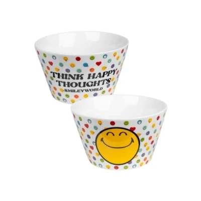 Imagen de United Labels Smileyworld Cuenco para cereales (porcelana, 500 ml)