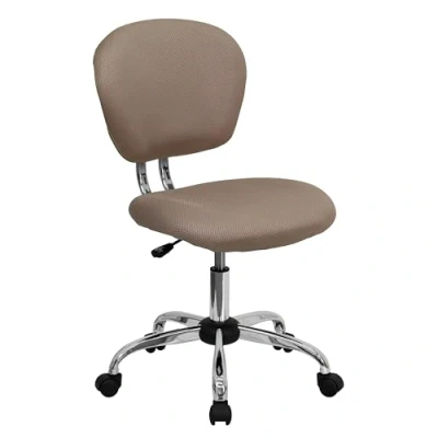 Imagen de Flash Muebles Mid Back Malla Tarea Silla con Brazos y Base