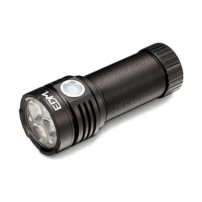 Imagen de Edm 36406 Linterna Led Flashlight 3 X Osram Recargable, Negro