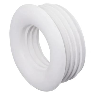 Imagen de SKIR&#039;CO (2 piezas) de manguito goma blanco 50 x 32 mm para tubo drenaje, conector tubo, adaptador tubería, reductor