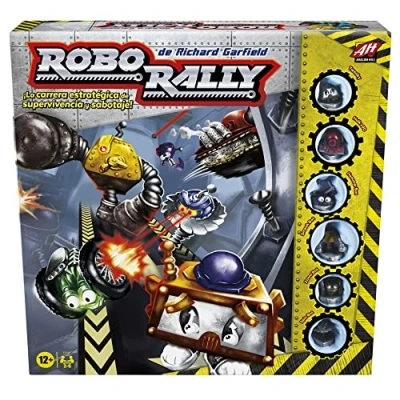 Imagen de Hasbro Gaming Avalon Hill Robo Rally Juego de Mesa estratégico para 2 a 6 Jugadores 12 años en adelante