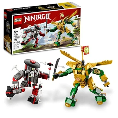 Imagen de Lego NINJAGO Lloyd&#039;s Mech Battle EVO Juego de construcción 71781, con 2 figuras acción, acción Ninja para construir, juguete niños a partir 6 años