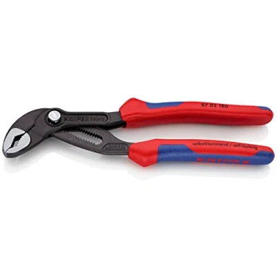 Imagen de Knipex Cobra® Tenaza para bombas de agua gris atramentado, con fundas multicomponentes 180 mm 87 02